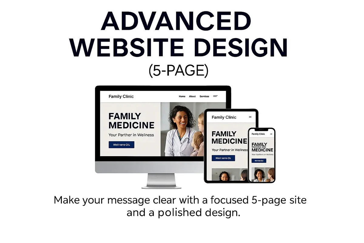 Container #3 Advanced Website Design 5 Page Product