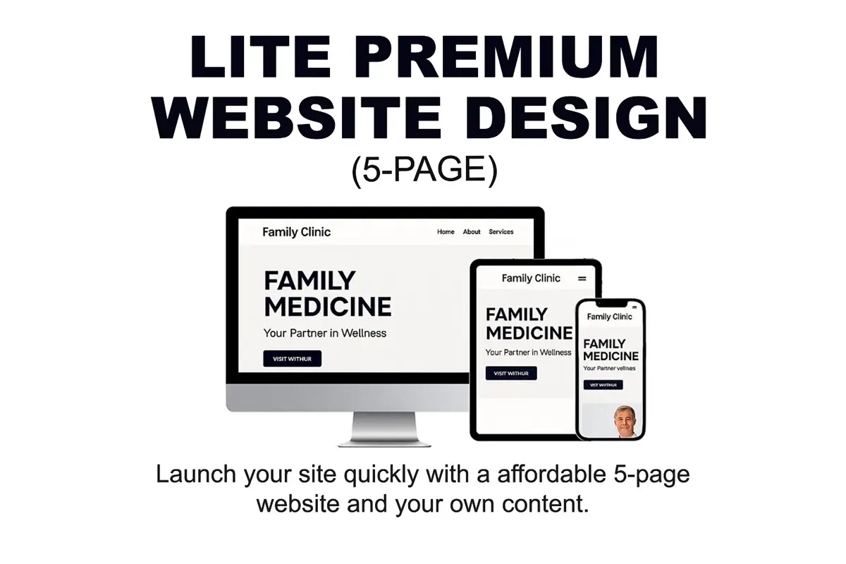 Container #5 Lite Website Design 5 Page Premium Product