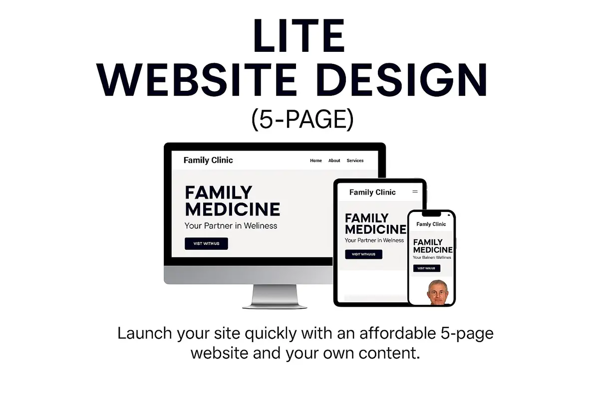 Container #6 Lite Website Design 5 Page Basic Product