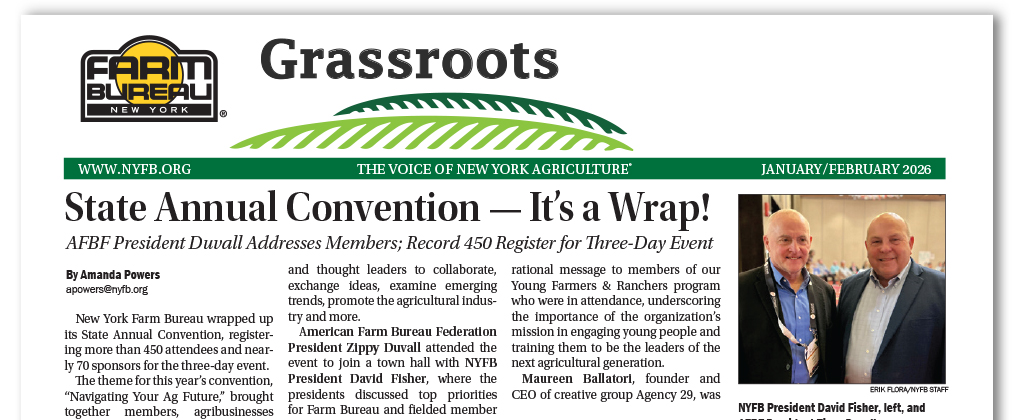 New York Grassroots, New York Farm Bureau newspaper